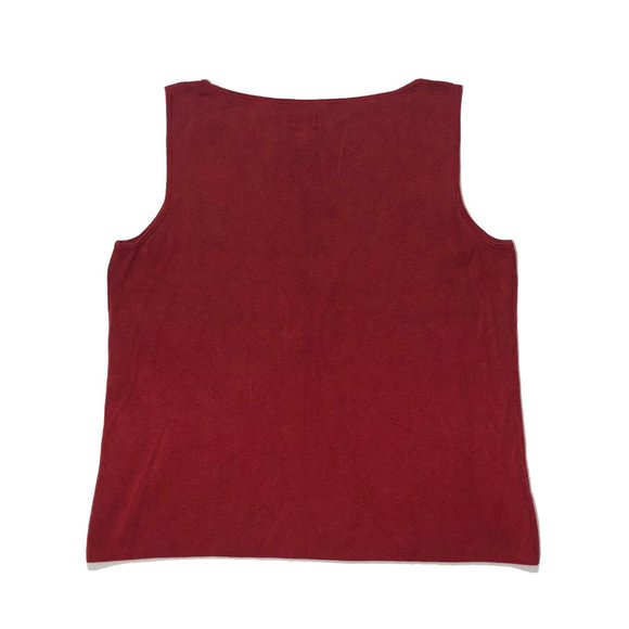 Chico's Womens Size 2 Red Nylon Spandex Microfeel Stretch Sleeveless Tank Top - Picture 6 of 6